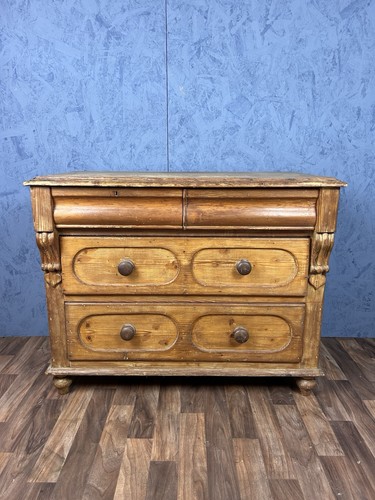 Victorian pine chest - pine,