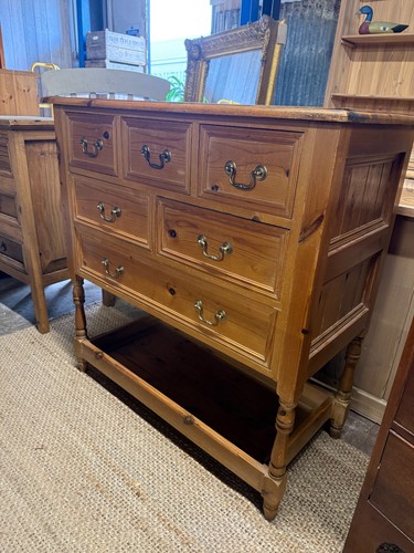 Solid pine chest drawers - solid,