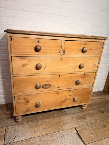 Victorian pine chest - victorian,