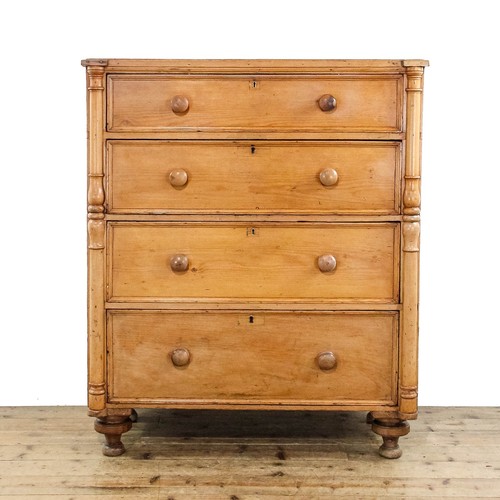 Large antique pine chest - antique,
