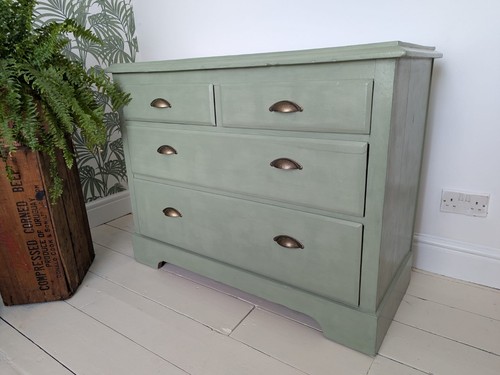 Edwardian pine chest - pine, of