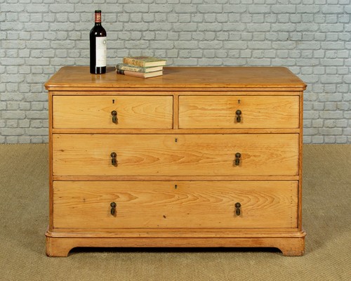 Antique pine chest - pine, drawers