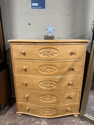 Pine chest drawers - pine, of