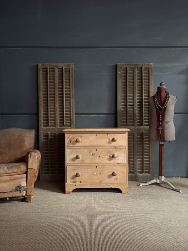 Antique pine chest drawers - antique, of