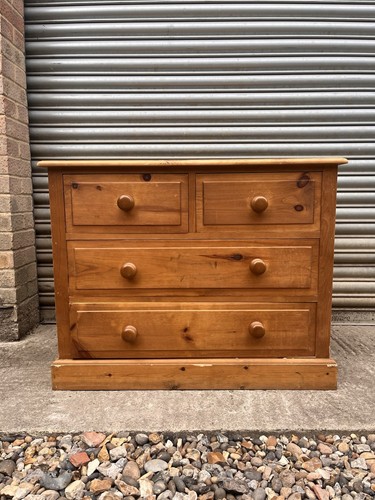 Solid pine chest drawers - chest,