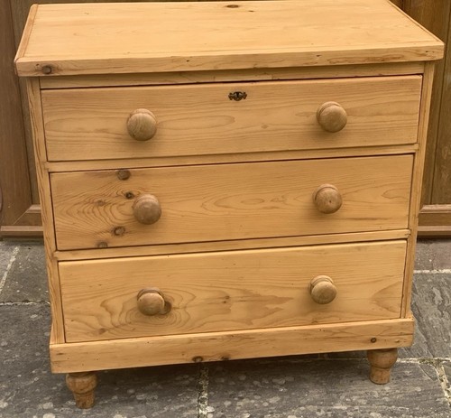 19th century pine chest - a,