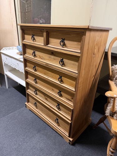 Pine chest drawers - pine,