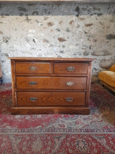 Vintage oak chest drawers - vintage, of
