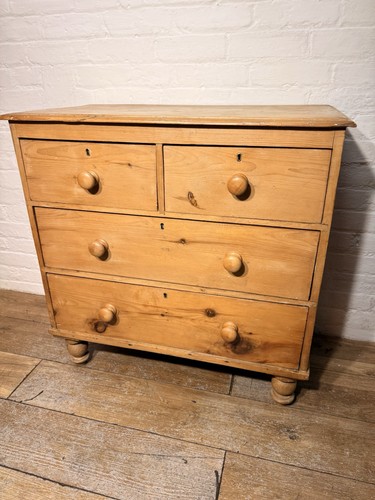 Victorian pine chest - pine,