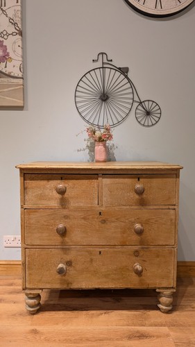 Antique victorian pine chest - antique,